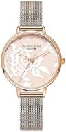 victoria hyde stainless wristwatch rosegold logo