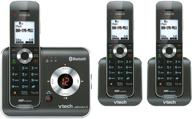 vtech ds6421 3 3 handset bluetooth expandable можно перевести на русский язык как "беспроводной расширяемый телефон vtech ds6421 с 3 наушниками и bluetooth". логотип