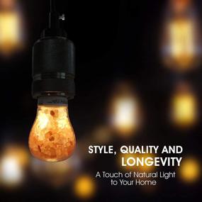 img 2 attached to 🌞 Himalayan Glow LED Light Bulb - Warm Amber, Dimmable A19, Ideal for Salt Lamp Conversion, 1-Pack, UL-Listed Nightlight