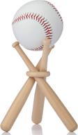 🏏 wooden baseball bat stand holder set for kids baseball display (1) logo