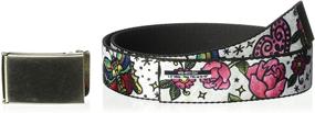 img 1 attached to Buckle Down Belt Love Kills Tattoo Men's Accessories