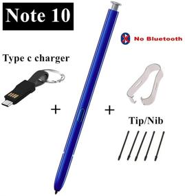 img 1 attached to Silver Stylus Pen for Galaxy Note 10 – Compatible with All Versions, Includes Type C Charger Cable and Tip/Nib