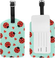 ladybug garden luggage leather label travel accessories for luggage tags & handle wraps logo