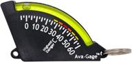 🏔️ stay safe on avalanche-prone slopes with sun company avagage skiing and snowboarding avalanche danger indicator and trail inclinometer logo