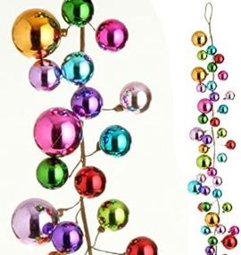 img 4 attached to 🎄 Vibrant 4-Foot Multicolored Ornament Ball Garland: Perfect Holiday Decoration!