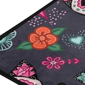 img 3 attached to 🐱 Sugar Skull Cat Halloween Kitchen Mat - Anti-Fatigue & Non-Slip Rug for a Comfortable and Stylish Kitchen Experience!