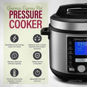 img 3 attached to 🍲 Enhance Your Cooking Experience with the Gourmia GPC965 Digital Multi-Functional Pressure Cooker