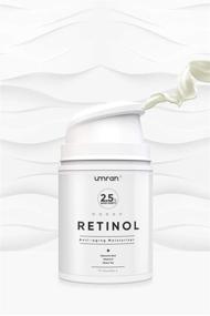 img 4 attached to 🌟 UMRAN Premium Retinol Cream for Face and Eye Care - Anti-Aging Moisturizer with 2.5% Retinol, Hyaluronic Acid, Vitamin E, Green Tea - Day and Night Cream, 50ml