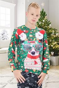 img 3 attached to Christmas Sweater for 🎄 Funny Teenagers - Printed Boys' Clothing