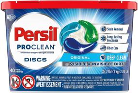 img 3 attached to Persil Discs Laundry Detergent Pacs: Original, 40 Count (2 Packs), 80 Total Loads