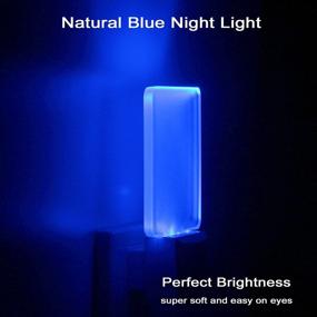 img 3 attached to 🔌 Blue LED Night Light Plug-in with Automatic Dusk to Dawn Sensor, Energy-saving 0.5W for Bathroom, Hallway, Nursery, Bedroom, Stairs, Kitchen – Ideal for Adults, Kids, Babies, Girls, Boys – Pack of 4