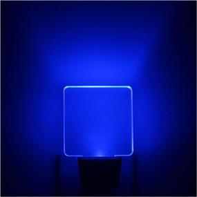 img 4 attached to 🔌 Blue LED Night Light Plug-in with Automatic Dusk to Dawn Sensor, Energy-saving 0.5W for Bathroom, Hallway, Nursery, Bedroom, Stairs, Kitchen – Ideal for Adults, Kids, Babies, Girls, Boys – Pack of 4