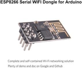 img 3 attached to 4pcs MakerFocus ESP8266 ESP-01 WiFi Transceiver Receiver Module with 1MB SPI Flash, DC3.0-3.6V IoT WiFi Module Board, Compatible with Arduino