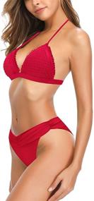 img 1 attached to 👙 SHEKINI Women's Triangle Bottom Swimsuits - Clothing for Swimsuits & Cover Ups