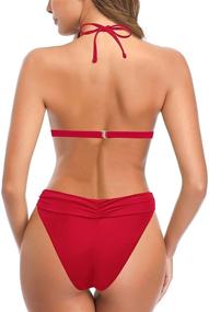 img 3 attached to 👙 SHEKINI Women's Triangle Bottom Swimsuits - Clothing for Swimsuits & Cover Ups