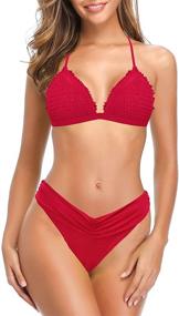 img 2 attached to 👙 SHEKINI Women's Triangle Bottom Swimsuits - Clothing for Swimsuits & Cover Ups