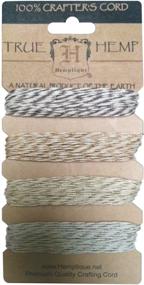 img 1 attached to 🌿 Hemptique Hemp Cord 4 Color Cards - Crafters' Top Choice - Eco-Friendly - Made with Love - Perfect for Plant Hangers, Scrapbooking, Gardening, Macramé, and Home Decor - Metallic Vintage Pack
