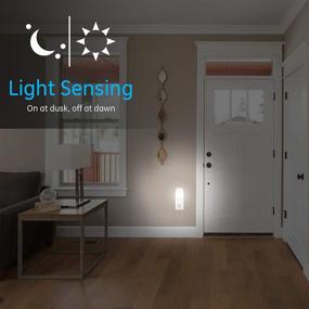 img 3 attached to 🌙 GE LED Night Light 4 Pack: Plug-in Dusk to Dawn Sensor, Warm White, UL-Certified - Ideal Nightlight for Bedroom, Bathroom, Nursery, Hallway, Kitchen