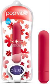 img 4 attached to 💃 Blush Vive Pop Vibe: Waterproof 10 Function Rumbly Bullet Nipple Satin Smooth Micro Vibrator – Cherry Red