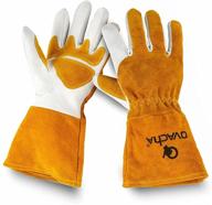 🔥 durable ovacha welding gloves: top-quality cowhide for exceptional heat resistance logo