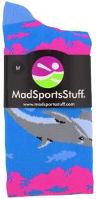 img 3 attached to Оптимизированные носки для искусства счастливых дельфинов MadSportsStuff выше колена