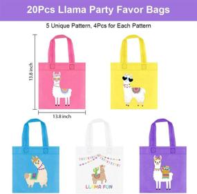 img 3 attached to 🦙 20-Piece Llama Party Favor Bags - Non-Woven Mexican Fiesta Goodie Treat Bags with Llama Cactus Design – Cinco de Mayo Fiesta Party Supplies for Mexican Fiesta Theme Baby Shower Birthday Party Decorations