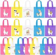 🦙 20-piece llama party favor bags - non-woven mexican fiesta goodie treat bags with llama cactus design – cinco de mayo fiesta party supplies for mexican fiesta theme baby shower birthday party decorations логотип