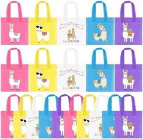 img 4 attached to 🦙 20-Piece Llama Party Favor Bags - Non-Woven Mexican Fiesta Goodie Treat Bags with Llama Cactus Design – Cinco de Mayo Fiesta Party Supplies for Mexican Fiesta Theme Baby Shower Birthday Party Decorations