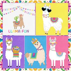 img 1 attached to 🦙 20-Piece Llama Party Favor Bags - Non-Woven Mexican Fiesta Goodie Treat Bags with Llama Cactus Design – Cinco de Mayo Fiesta Party Supplies for Mexican Fiesta Theme Baby Shower Birthday Party Decorations