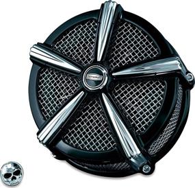 img 1 attached to 🏍️ Kuryakyn 9535 Mach 2 Air Cleaner/Filter Kit: Enhanced Performance for 1999-2017 Harley-Davidson Twin Cam, Delphi EFI Motorcycles in Sleek Black/Chrome Design