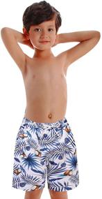 img 2 attached to OMZIN Matching Beachwear Holiday 10 12 Boys' Clothing in Swim