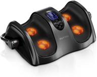 👣 shiatsu foot massager machine with heat therapy for increased blood flow circulation and deep tissue massage logo