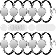 bracelet settings sublimation cabochons bracelets logo