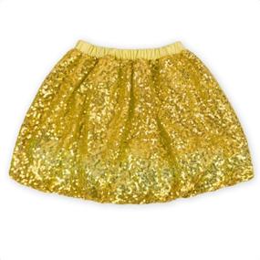 img 3 attached to Little Sparkle Sequins Ballet Girls' Clothing and Skirts & Skorts by Coralup