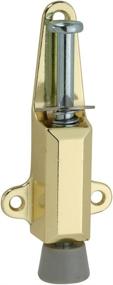 img 2 attached to 🚪 Brass Door Stop/Lock - National Hardware N183-632 V811