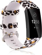 bands compatible with fitbit charge 3/ fitbit charge 4/ charge3 se for women men large small logo