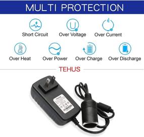 img 2 attached to TEHUS AC to DC Converter 12V 2A 24W Car Cigarette Lighter Socket Power Adapter – Compact Solution for car Recorder, Fans, Electronic Dog & More (24W)