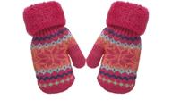 🧤 warm winter mittens for toddler boys and girls with fleece lining - age 2 to 5 logo