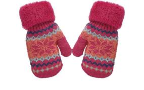 img 2 attached to 🧤 Warm Winter Mittens for Toddler Boys and Girls with Fleece Lining - Age 2 to 5