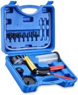 🔧 orion motor tech brake bleeder kit - hand vacuum pump & adapters, brake & power steering fluid bleeding kit with pressure gauge, case, and gloves logo
