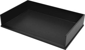 img 2 attached to 🖤 Organize in Style with the Victor Midnight Black Collection Legal Size Letter Tray (1168-5) - Elegant Black Design