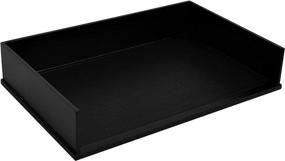 img 1 attached to 🖤 Organize in Style with the Victor Midnight Black Collection Legal Size Letter Tray (1168-5) - Elegant Black Design