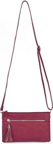 img 3 attached to 👜 Womens Lightweight Compartment Wristlet Crossbody: Chic Handbags & Wallets for Women