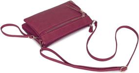 img 2 attached to 👜 Womens Lightweight Compartment Wristlet Crossbody: Chic Handbags & Wallets for Women