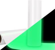 🌟 brilliant white green glow transfer vinyl: illuminate your designs with ease! logo