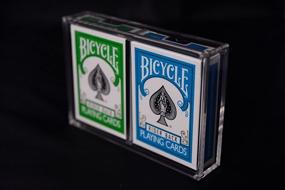 img 4 attached to 🃏 Carat X2 Card Case: Magnetic Seal, Clear Acrylic Deck Holder for 2 Playing Cards