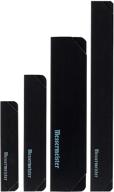 🔪 messermeister knife edge guard set: 4 piece black - protect your kitchen knives logo