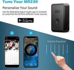img 2 attached to 🎧 Wireless Audio Receiver with aptX Low Latency - Bluetooth Music Adaptor for HiFi Speakers/Home Stereo/Headphones/Portable Speakers - Enable Bluetooth on Your Audio Devices (MR230)