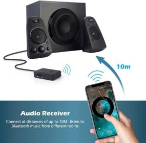 img 1 attached to 🎧 Wireless Audio Receiver with aptX Low Latency - Bluetooth Music Adaptor for HiFi Speakers/Home Stereo/Headphones/Portable Speakers - Enable Bluetooth on Your Audio Devices (MR230)