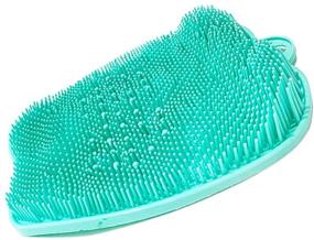 img 4 attached to 🚿 Revitalize Your Foot Health with the Shower Foot Scrubber Massager Cleaner - Non-Slip Acupressure Mat to Improve Circulation, Exfoliation and Reduce Feet Pain (Green)